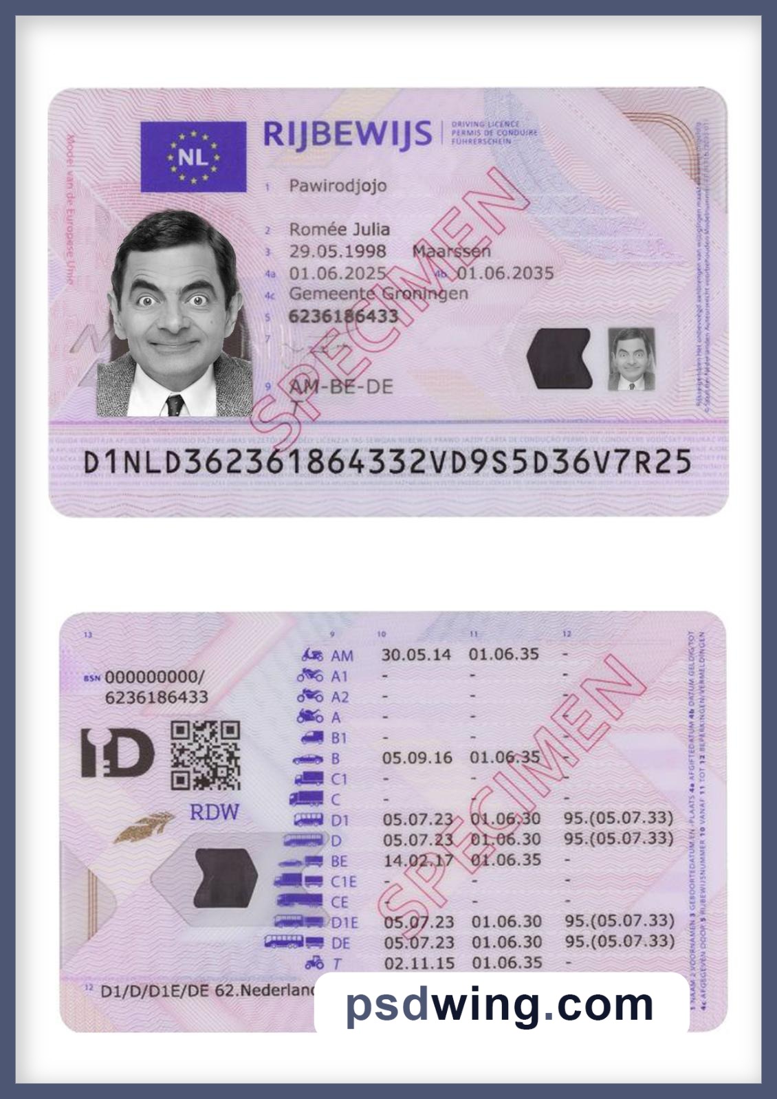 Netherlands Driving License 2025-Present